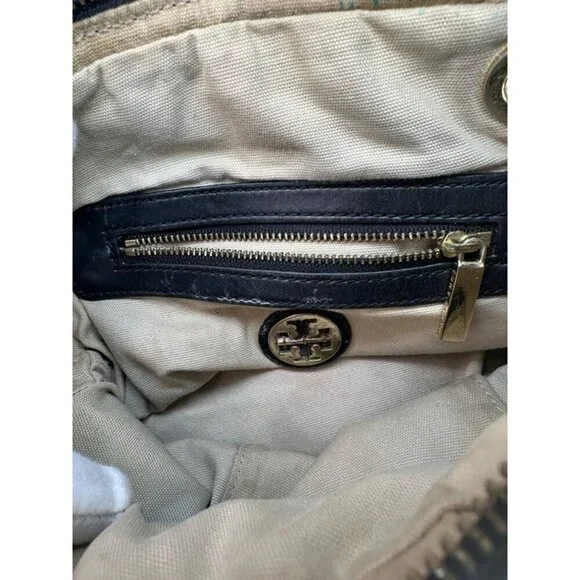 Tory Burch Dena Mini Black Crinkle Leather  Crossbody Chain Bag - Picture 10 of 11